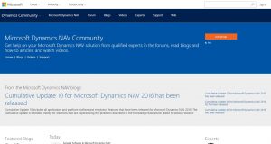 Microsoft Dynamics Comunity
