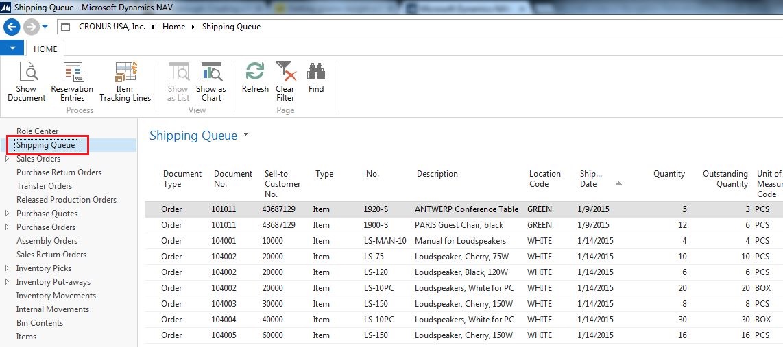 Add Order Lines to Navigation Pane in Microsoft Dynamics NAV | Olof ...