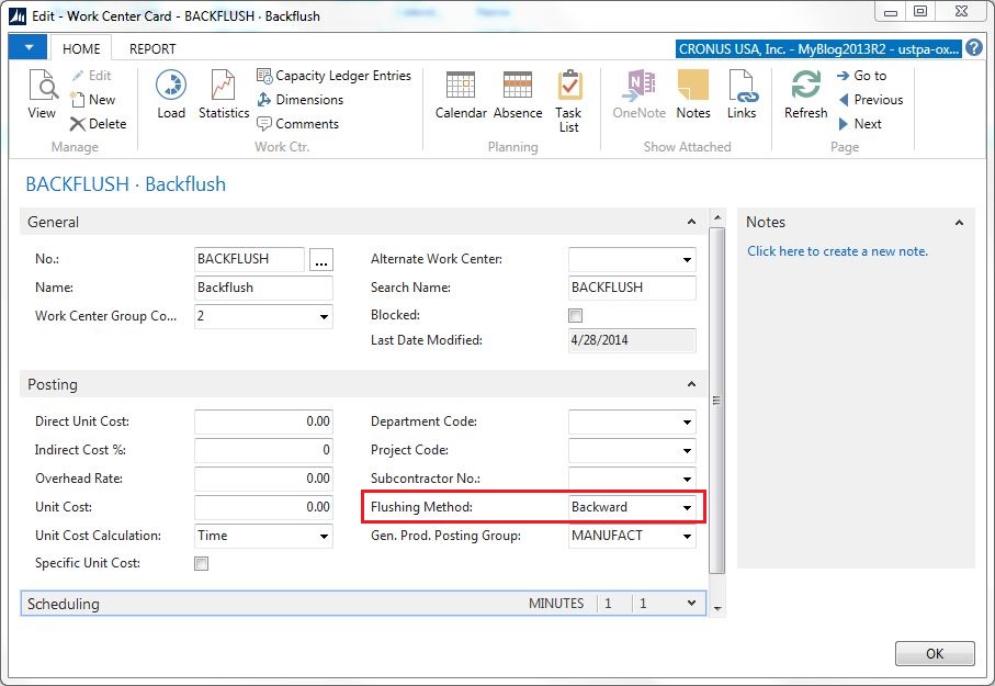 Simple Production with Generic Backflush Routing in Microsoft Dynamics ...
